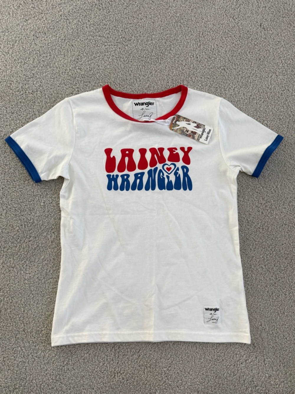 NWT Wrangler x Lainey Wilson White Tee